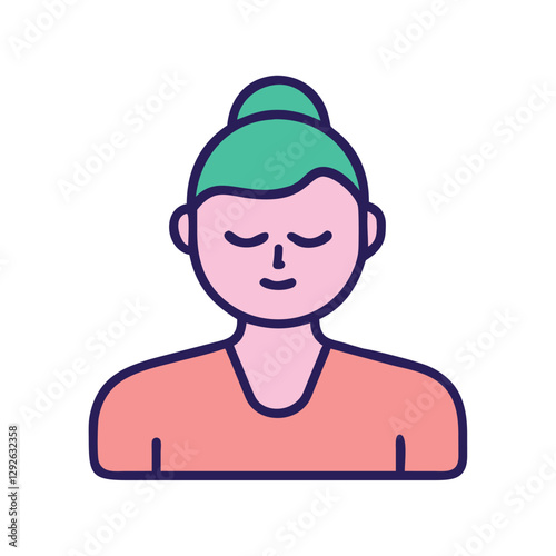 Mental Health Meditation Mindfulness Icon