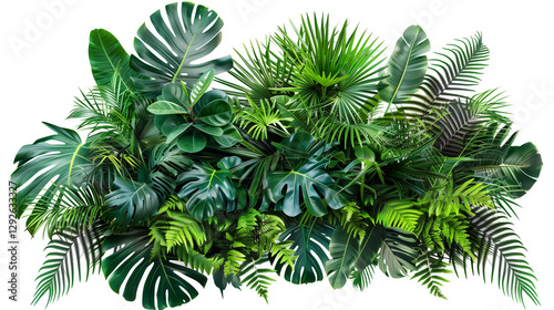 green leaves wall background