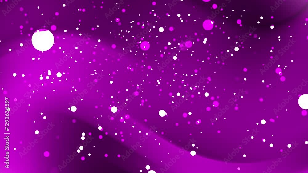 Dark Purple Background with White Layer Effect On Surface and light and faded flashing particle effects. Visual layers of purple and white abstract background