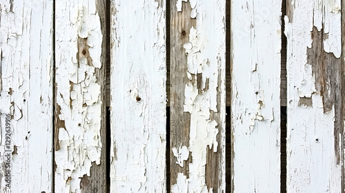 Wallpaper Mural A wooden fence with peeling paint and a weathered appearance. generated using AI Torontodigital.ca