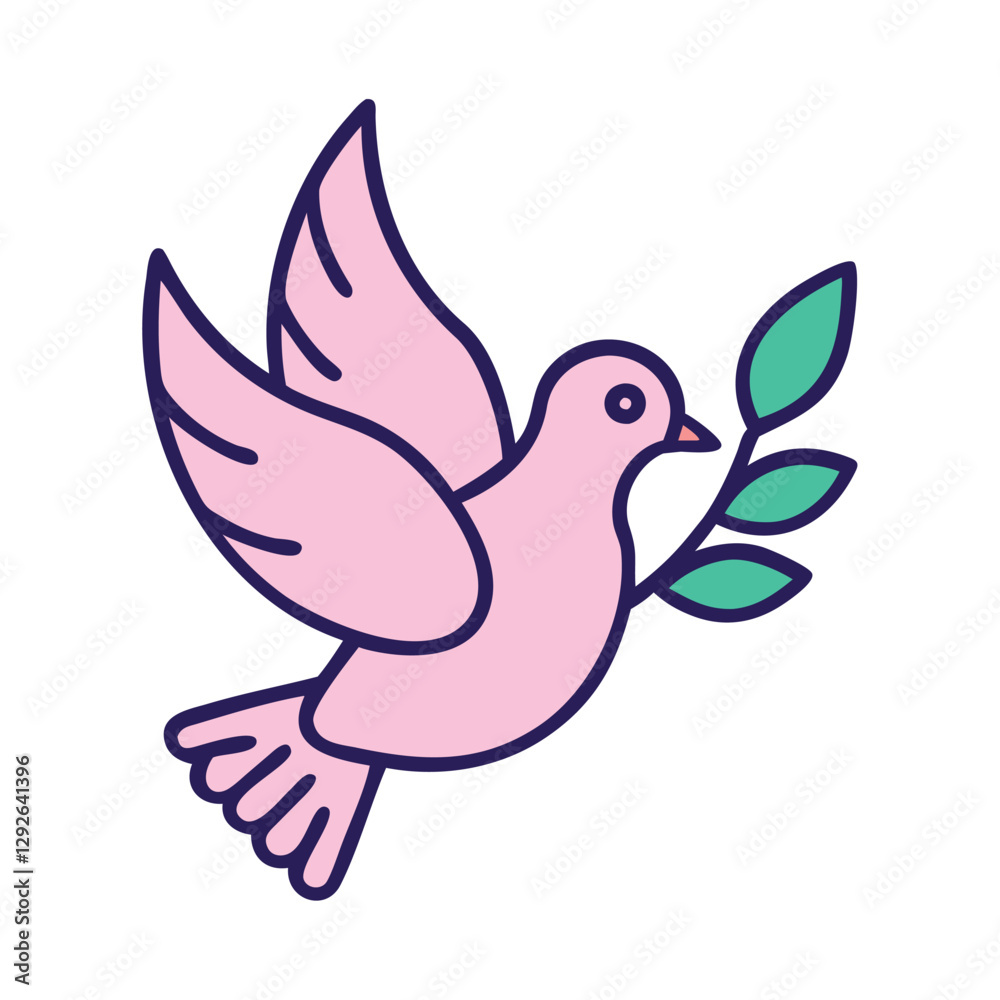 Fototapeta premium Mental Health Peace and Freedom Icon