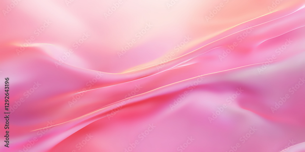 Obraz premium Elegant pink background wallpaper with gentle fluid waves and shimmer
