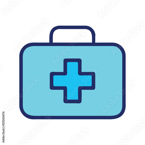 Pharmaceutical Industry Medical First Aid Kit Icon
