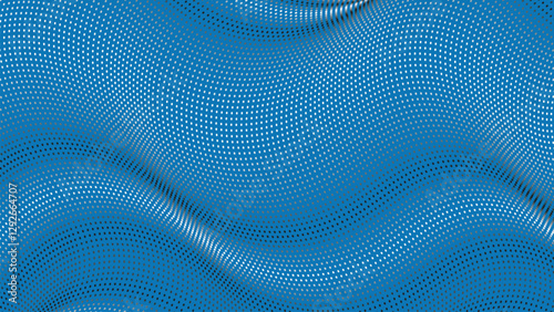 Abstract halftone dots. Halftone wave dots background. vector