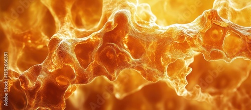 Abstract orange porous texture.