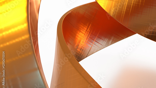 Bilde på lerret The Copper Texture for Background concept 3d Rendering.
