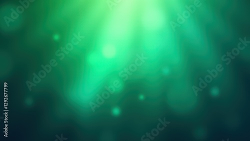 A soft, abstract background with peacock green hues and light bokeh effects.