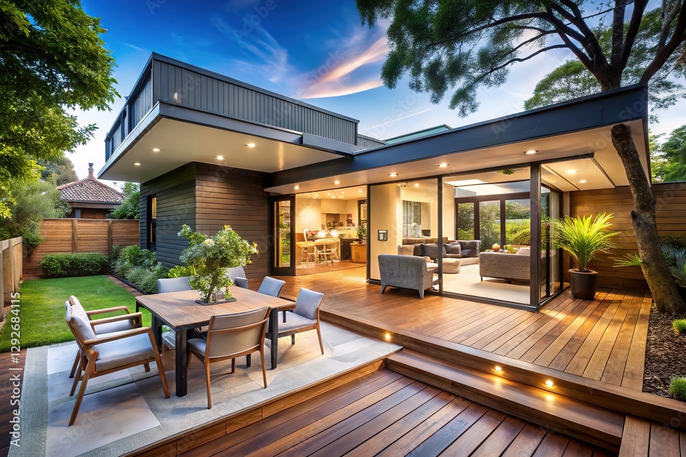 Modern Melbourne extension: expansive outdoor spaces. Modern Melbourne extension: expansive outdoor spaces.