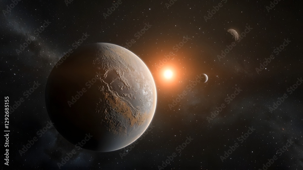 time lapse rendering depicting the day night cycle of the exoplanet Proxima b as it orbits its parent star the dim red dwarf Proxima Centauri time lapse rendering depicting the day night cycle of the exoplanet Proxima b as it orbits its parent star the dim red dwarf Proxima Centauri