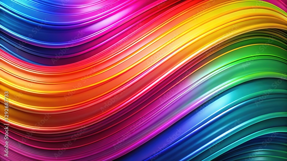 Fototapeta premium Stylish, colorful product shots with gradient backgrounds.