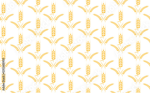 Farm wheat rice vector icon illustration design template