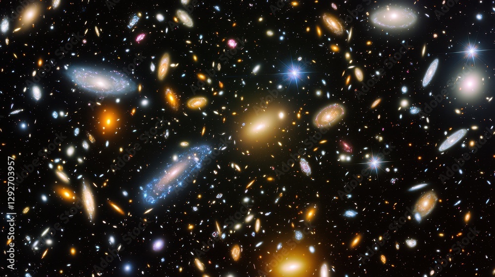 Obraz premium A celestial mirror lake reflects entire galaxies creating an infinite loop of cosmic beauty