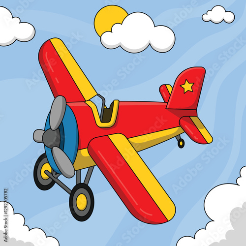 Cartoon plane clip art