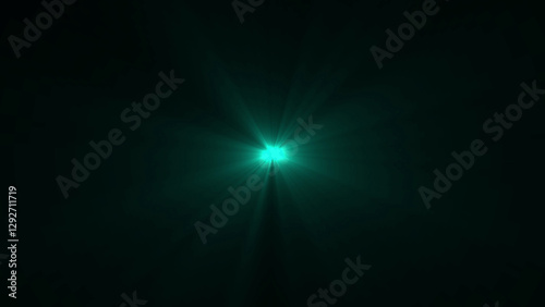 digital lens flare in black background horizontal frame warm photo