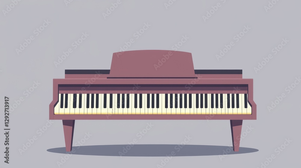 Piano business finance illuminating notes on a keyboard coin season logo in a creative environment Piano business finance illuminating notes on a keyboard coin season logo in a creative environment