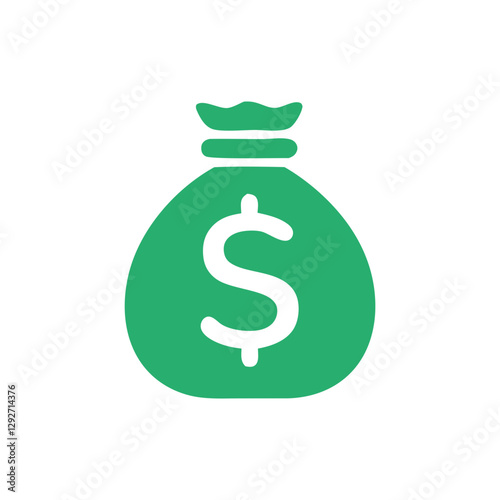 money bag icon. dollar symbol. finance icon