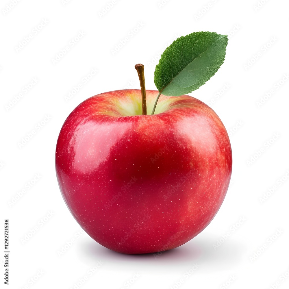 Isolated with white background about red apple Isolated with white background about red apple