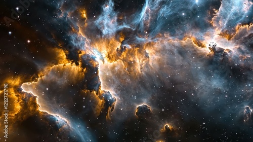 A massive intergalactic rift appears in the sky revealing a swirling void of pure energy photo