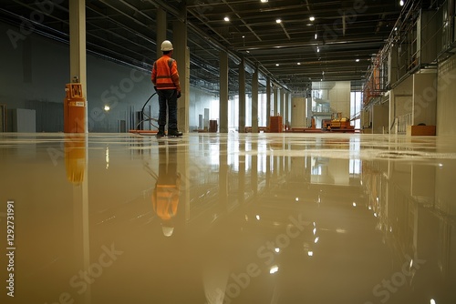 The worker who used the durable epoxy in the new hall was very skilled and experienced with epoxy coatings