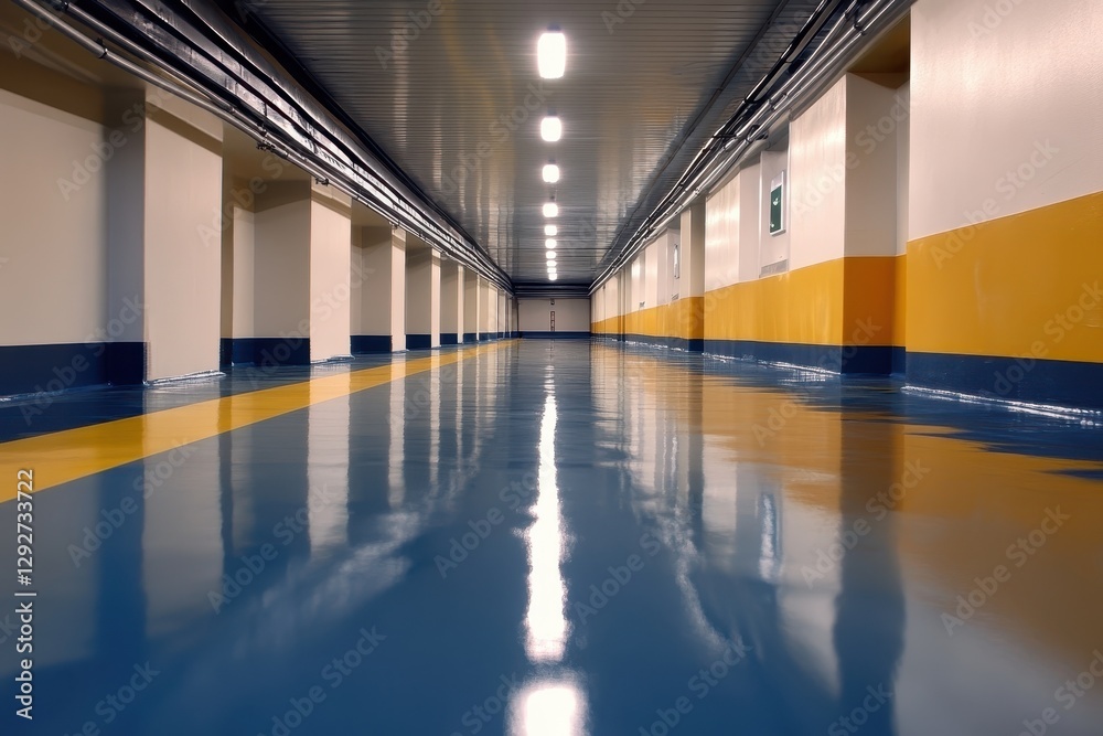 Fototapeta premium Tools for epoxy flooring resin prep and application