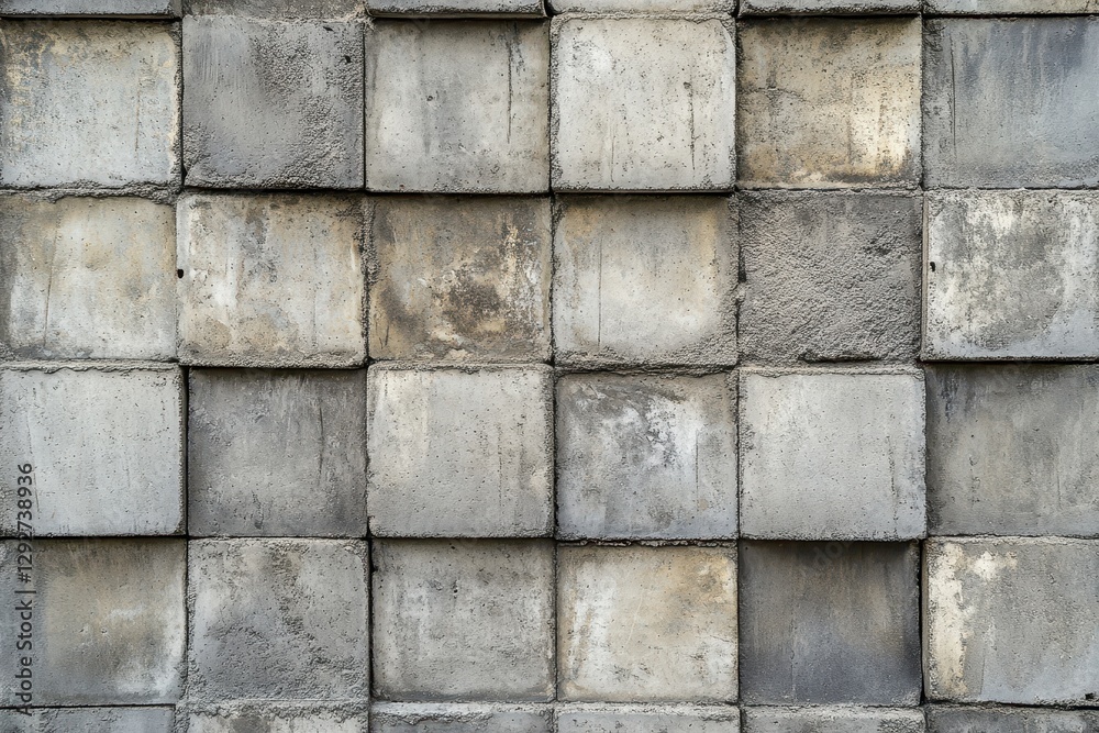 Fototapeta premium Uniform texture and backdrop of concrete blocks