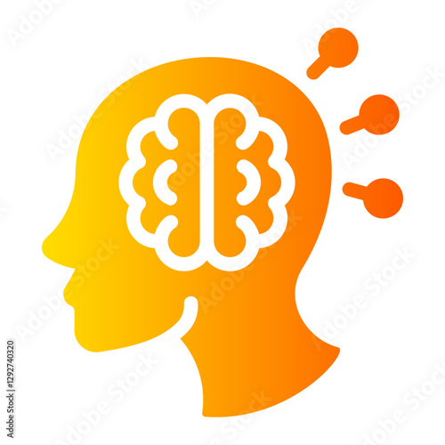 mind map Gradient icon
