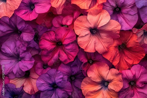 Wallpaper Mural Vibrant new Petunia blossoms Torontodigital.ca