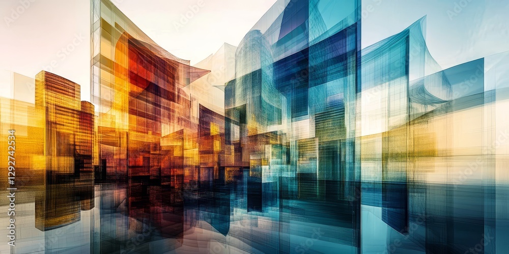 Abstract Metropolis Wireframe Cityscape in Warm and Cool Tones, Digital Art, Architecture, Urban Design Digital Art, Architecture Abstract Metropolis Wireframe Cityscape in Warm and Cool Tones, Digital Art, Architecture, Urban Design Digital Art, Architecture