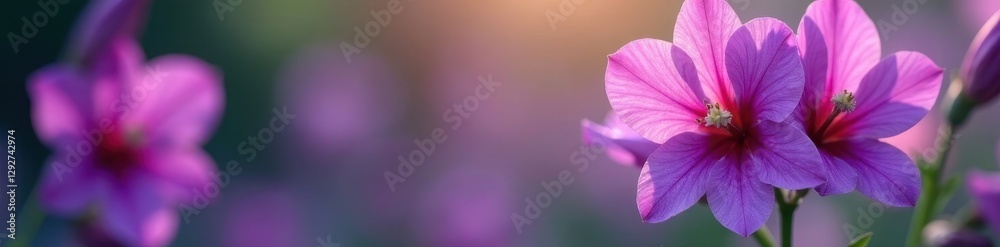 Vibrant purple freesias against blurred backdrop, delicate petals, garden, purple freesia, flowers Vibrant purple freesias against blurred backdrop, delicate petals, garden, purple freesia, flowers