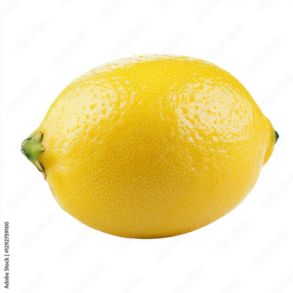 Ultra Hd Image of a Photo Lemon, Isolated on a White Background Ultra Hd Image of a Photo Lemon, Isolated on a White Background