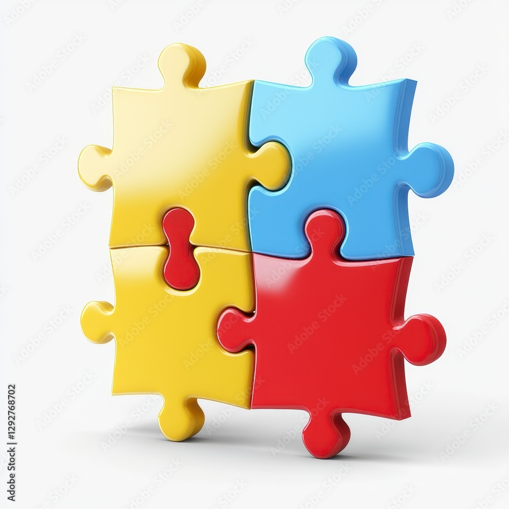 Obraz premium 3d puzzle piece