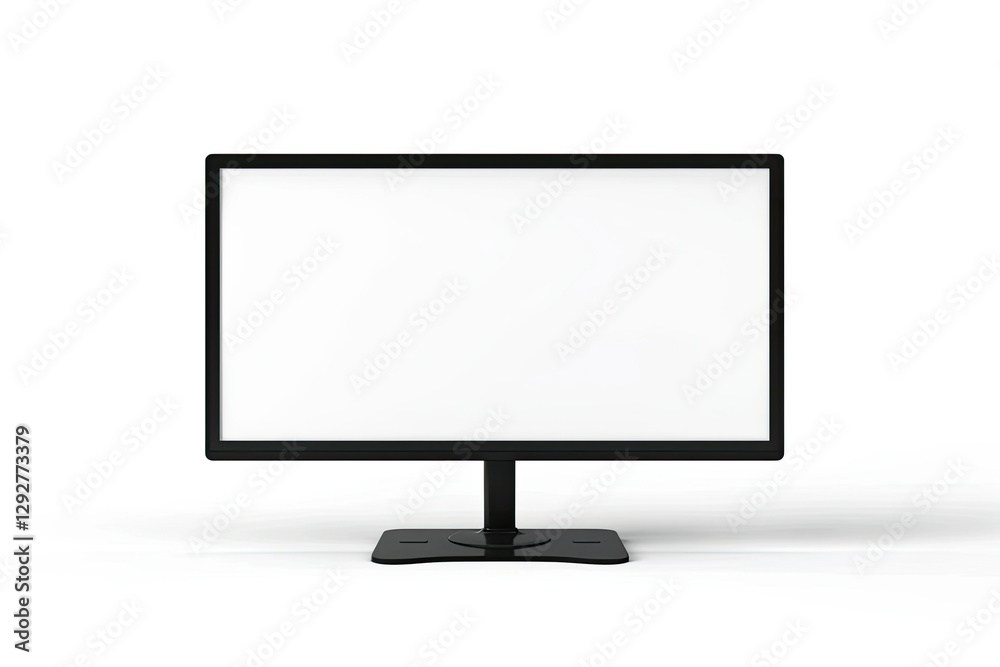 Vibrant Picture of Computer Monitor Mockup Isolated From the Background Vibrant Picture of Computer Monitor Mockup Isolated From the Background