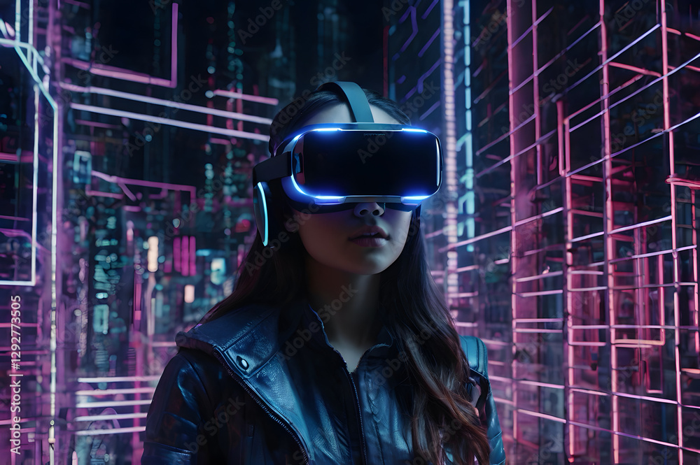 Immersive Appeal in VR/AR and interactive 3D design,“Futuristic Virtual Reality Experience” Immersive Appeal in VR/AR and interactive 3D design,“Futuristic Virtual Reality Experience”
