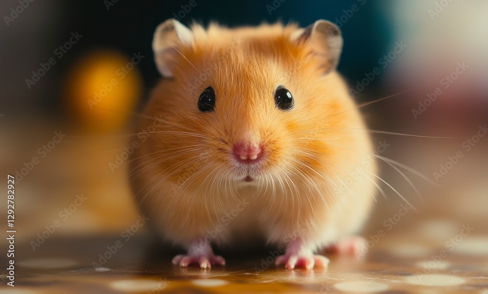 hamster in a glass