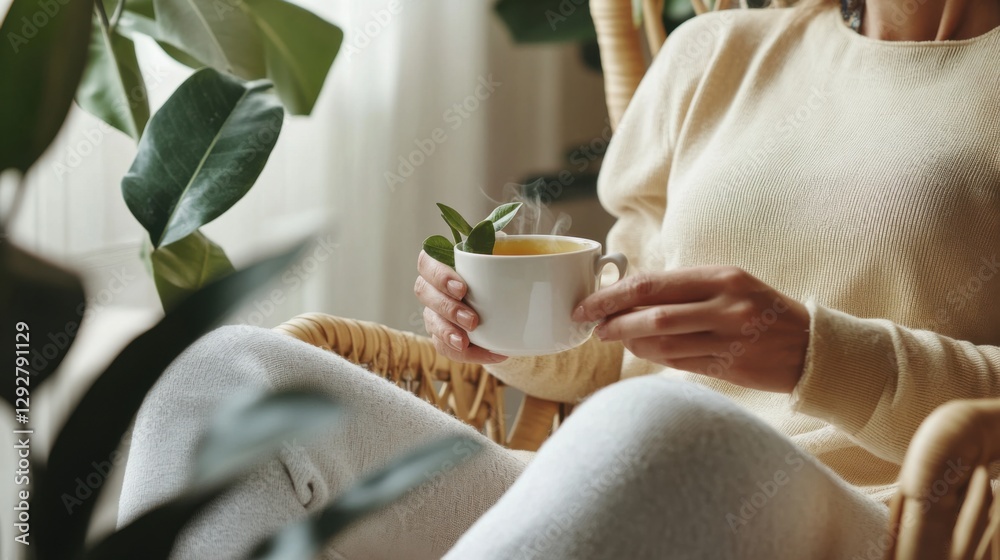 Hypertension patient relaxing in a comfortable chair with a book. Featuring relaxation and health