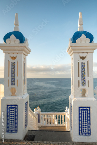 Obraz na płótnie Balcony of the Mediterranean in the tourist city of Benidorm in Spain w salonie