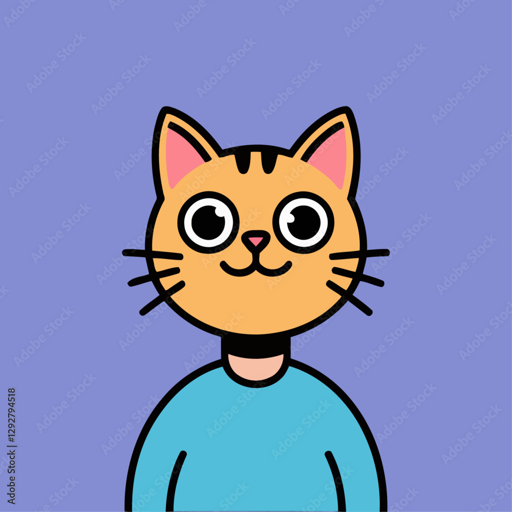 Obraz premium NFT cat logo vector design