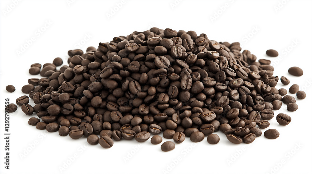 coffee beans on a white background coffee beans on a white background