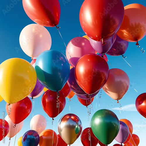 colorful balloons background