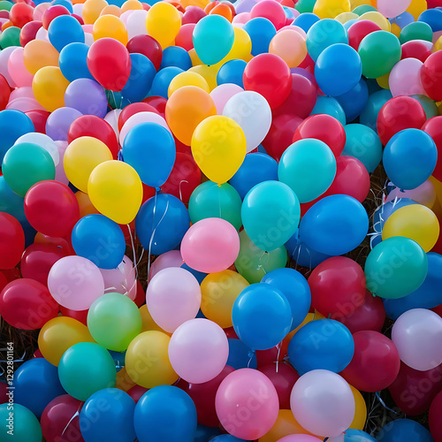 colorful balloons background