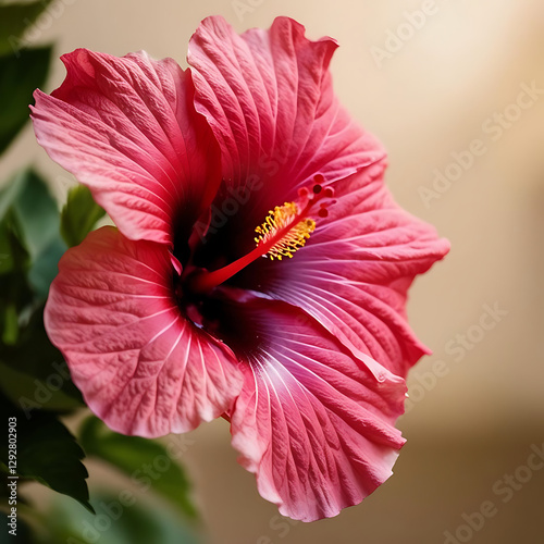 red hibiscus flower