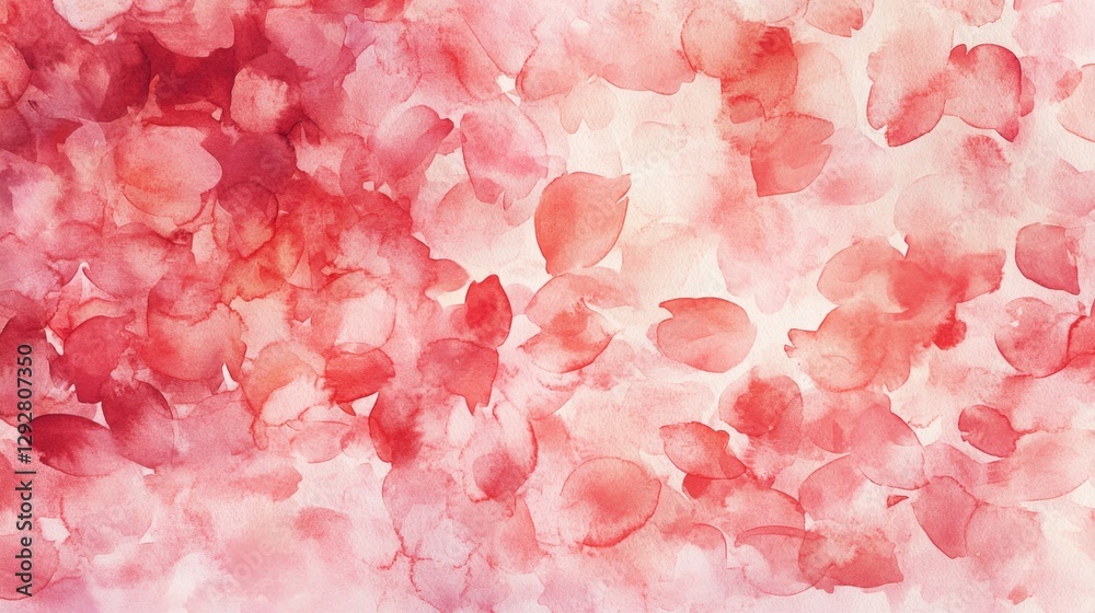 Fototapeta premium Painting cherry blossoms tranquil garden watercolor art serene environment close-up view soft aesthetics