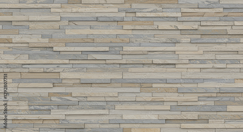 A seamless striped stone wall pattern with a natural texture. A seamless striped stone wall pattern with a natural texture.