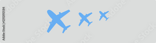 Airplane icon vector. black airplane symbol is isolated on a transparent background. Vector plane icon