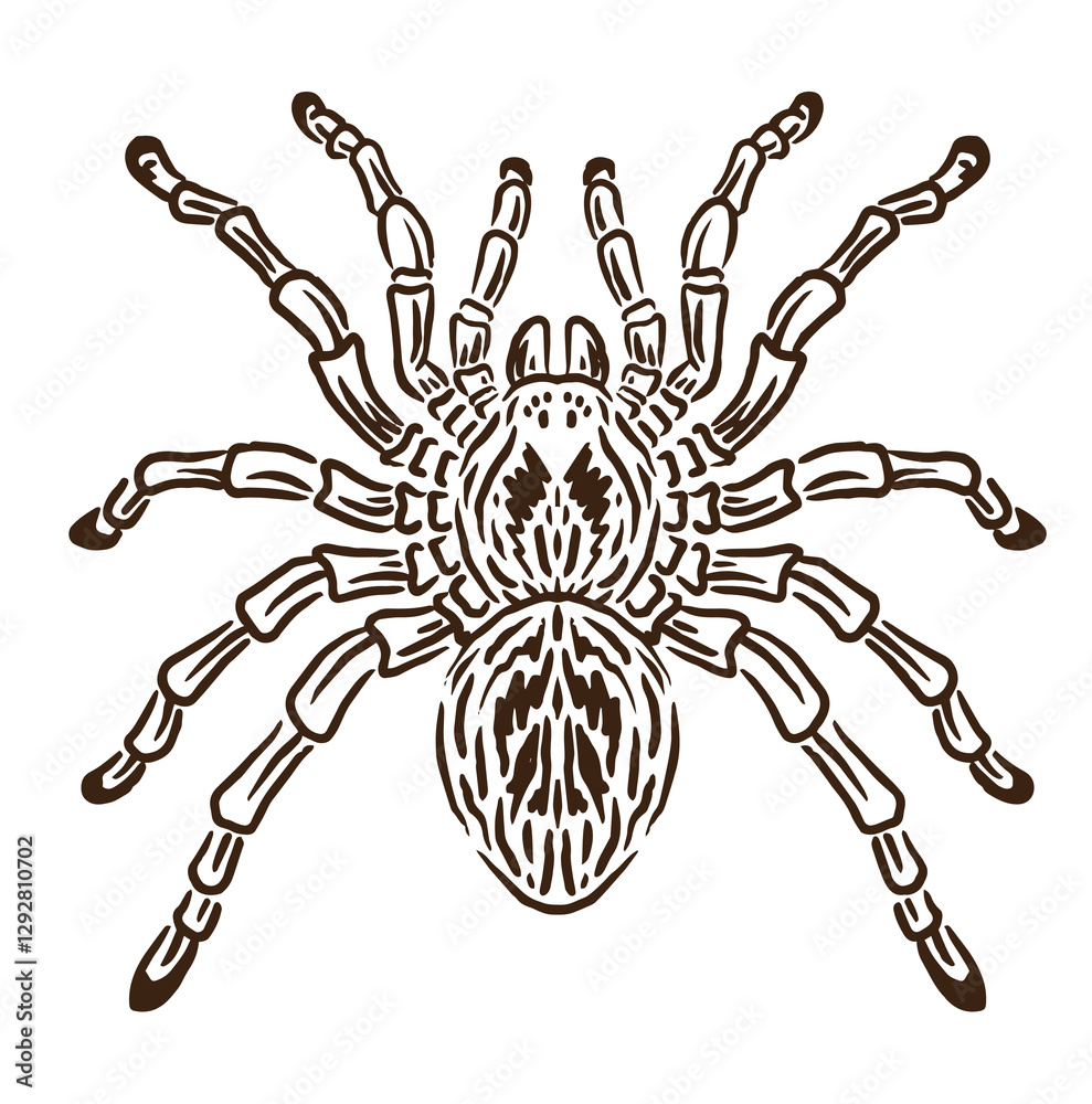 vector illustration of tarantula spider icon vector illustration of tarantula spider icon