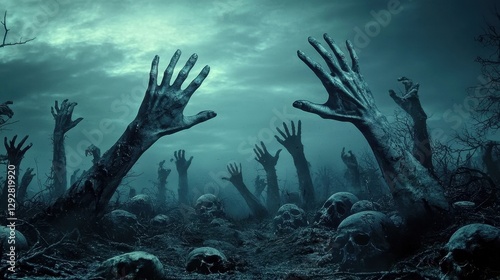 An atmospheric depiction of Halloween's supernatural elements.