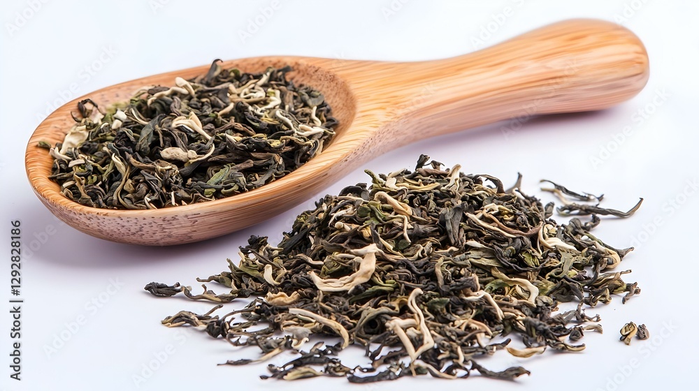 Fototapeta premium Organic Nepal Oolong Jun Chiyabari dried tea