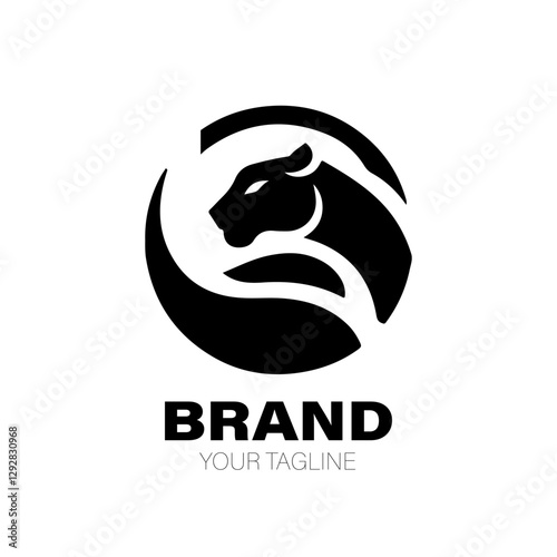 Jaguar Logo. Jaguar Logo Design. Jaguar Logo Brand. Jaguar Logo Vector Design Isolated on White Background