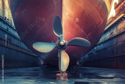 A ship s propeller converts engine energy into thrust to move the vessel forward