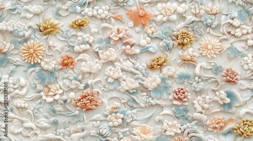 Floral wall relief: A stunn...